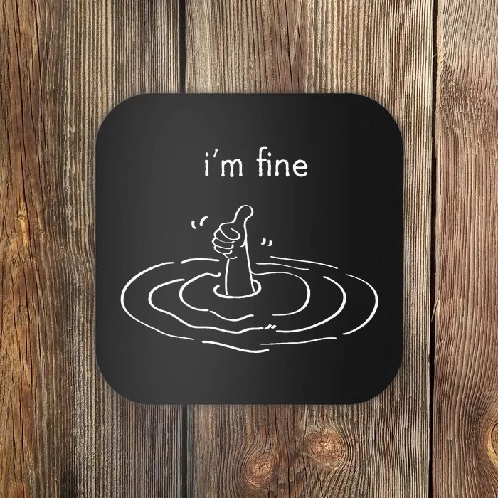 IM Fine Like Hand Thumbs Up On Water Surface Coaster