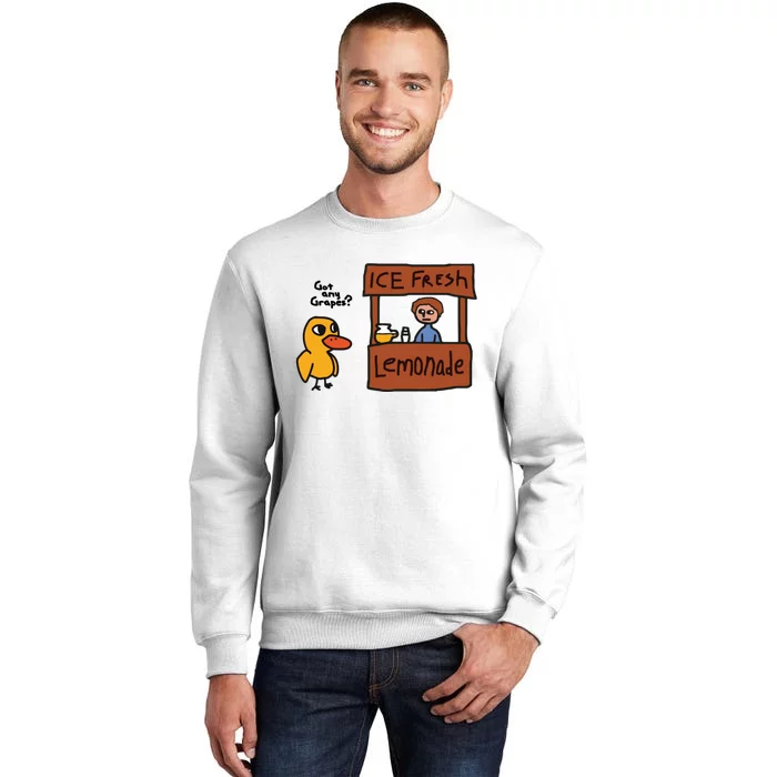 Ice Fresh Lemonade Got Any Grapes Duck Funny Ice Fresh Sweatshirt