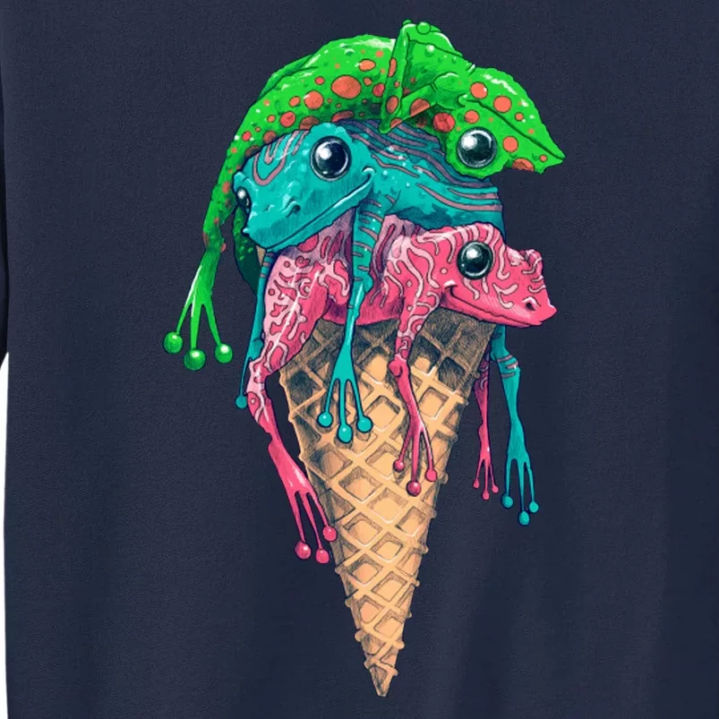 Icecream Frog Lover Food Funny Tall Sweatshirt