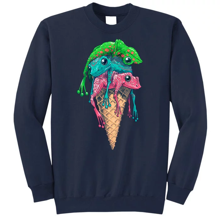 Icecream Frog Lover Food Funny Tall Sweatshirt