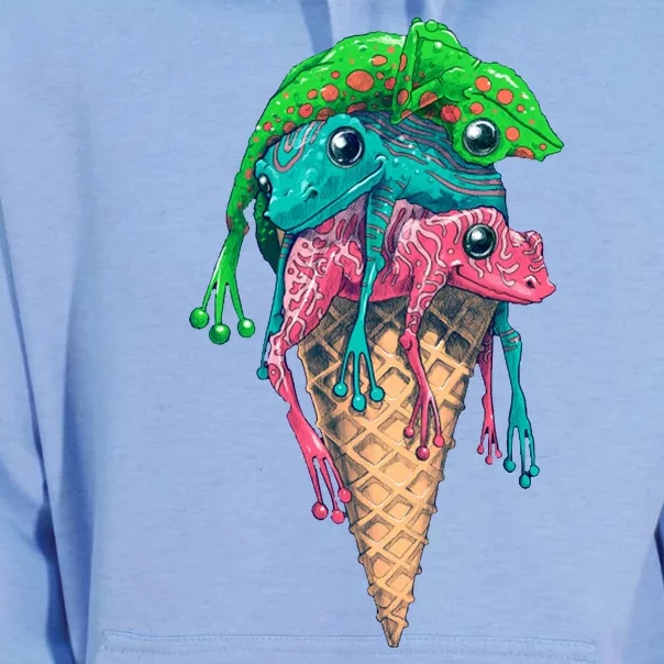 Icecream Frog Lover Food Funny Unisex Surf Hoodie