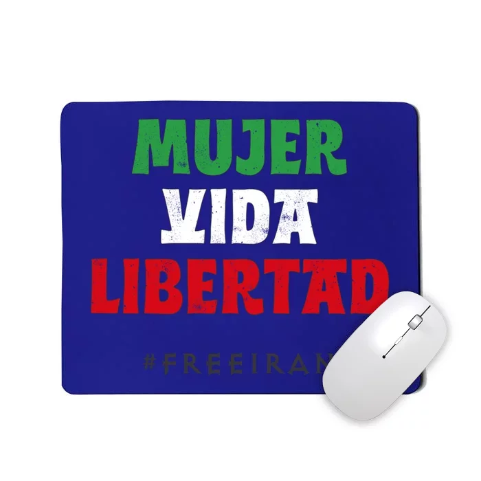 Iranian Flag Life Freedom Iran Protest Madrid Barcelon Gift Mousepad