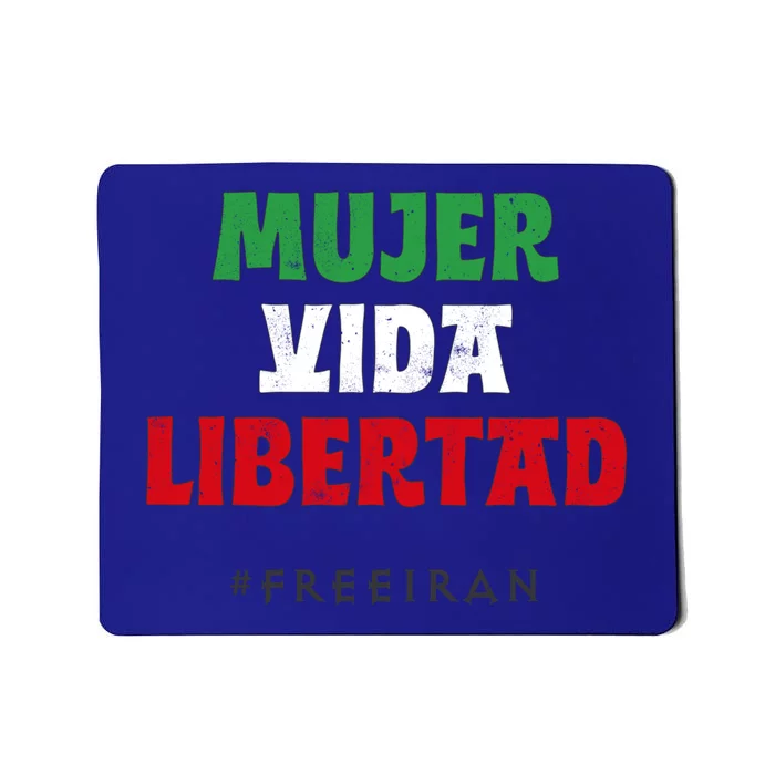 Iranian Flag Life Freedom Iran Protest Madrid Barcelon Gift Mousepad