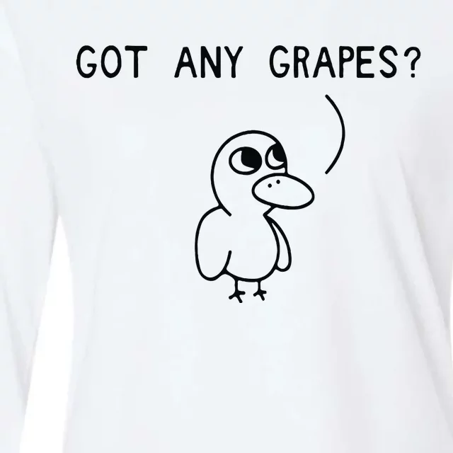 Ice Fresh Lemonade Duck Funny Got Any Grapes Womens Cotton Relaxed Long Sleeve T-Shirt