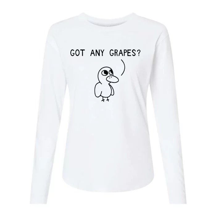 Ice Fresh Lemonade Duck Funny Got Any Grapes Womens Cotton Relaxed Long Sleeve T-Shirt