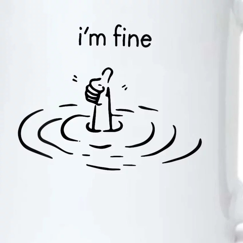 IM Fine Like Hand Thumbs Up On Water Surface IM Fine Black Color Changing Mug