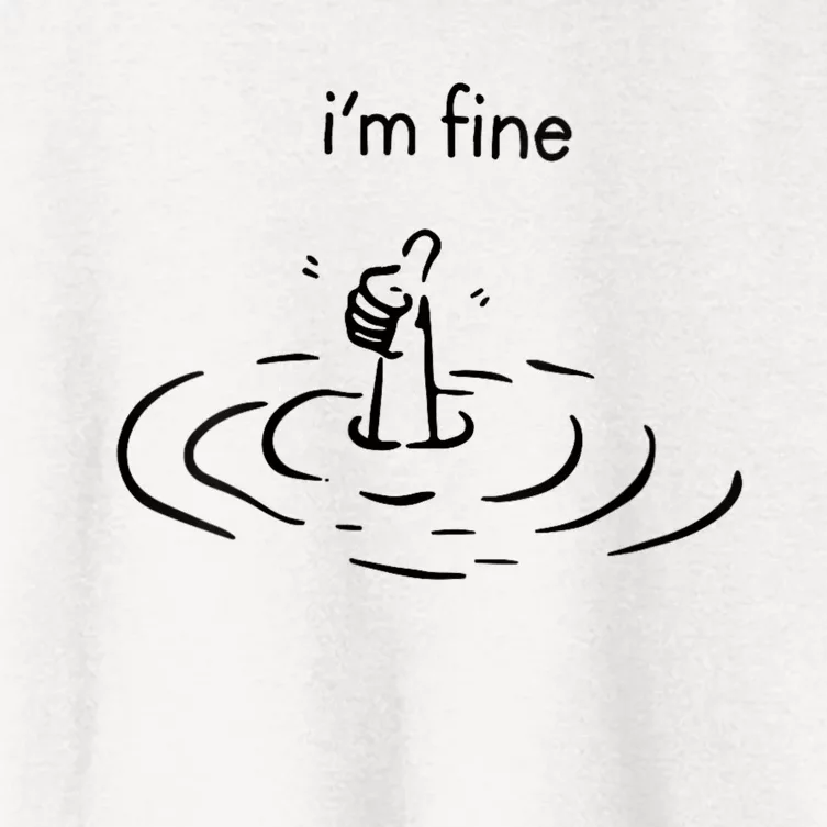 IM Fine Like Hand Thumbs Up On Water Surface IM Fine Women's Crop Top Tee