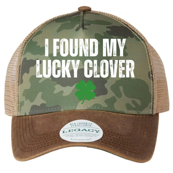 I Found My Lucky Clover St Patricks Day Legacy Tie Dye Trucker Hat