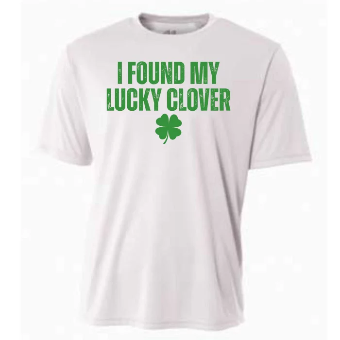 I Found My Lucky Clover St Patricks Day Cooling Performance Crew T-Shirt