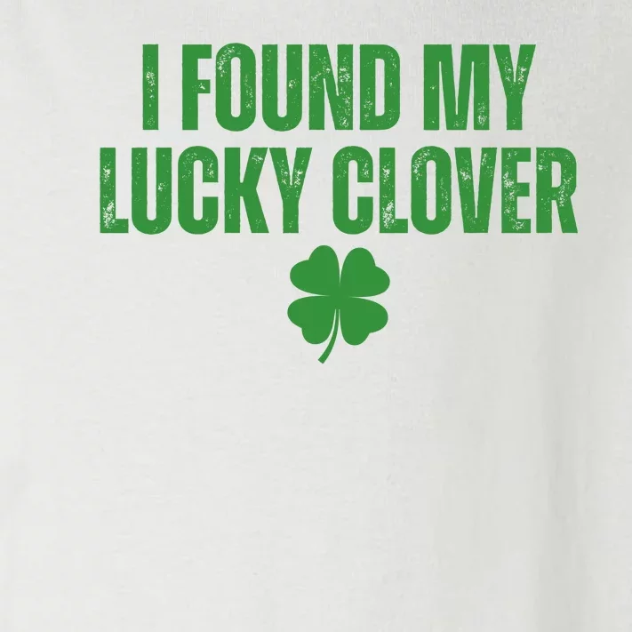 I Found My Lucky Clover St Patricks Day Toddler Long Sleeve Shirt