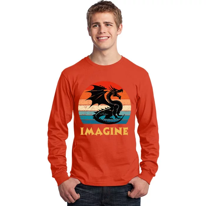 Imagine Fantasy Mythical Dragon Tall Long Sleeve T-Shirt