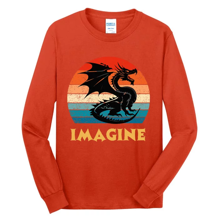 Imagine Fantasy Mythical Dragon Tall Long Sleeve T-Shirt