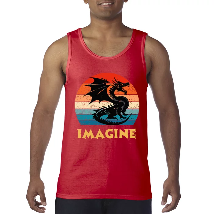 Imagine Fantasy Mythical Dragon Tank Top