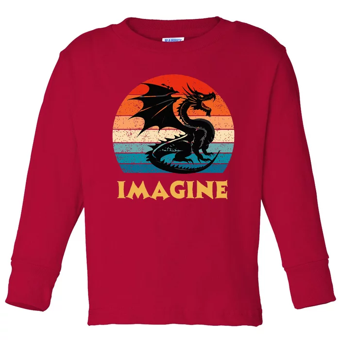 Imagine Fantasy Mythical Dragon Toddler Long Sleeve Shirt