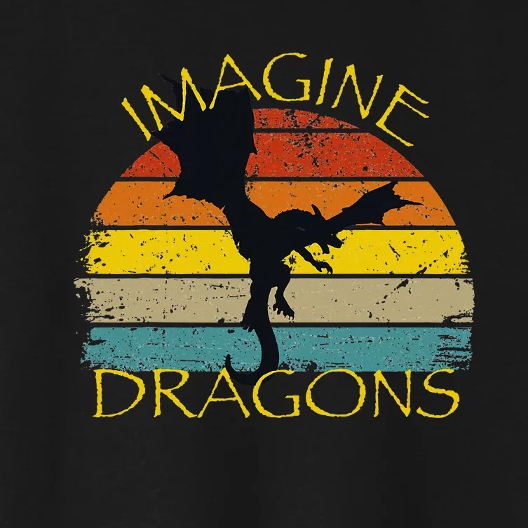 Imagine Fantasy Mythical Dragon Wings Women's Crop Top Tee