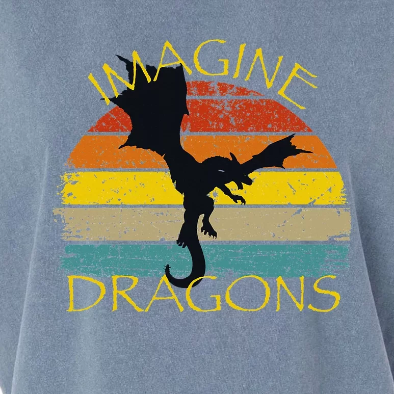 Imagine Fantasy Mythical Dragon Wings Garment-Dyed Women's Muscle Tee