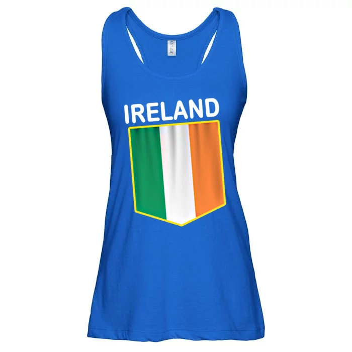 Ireland Flag Meaningful Gift Irish Roots Irish Flag Funny Gift Cool Gift Ladies Essential Flowy Tank