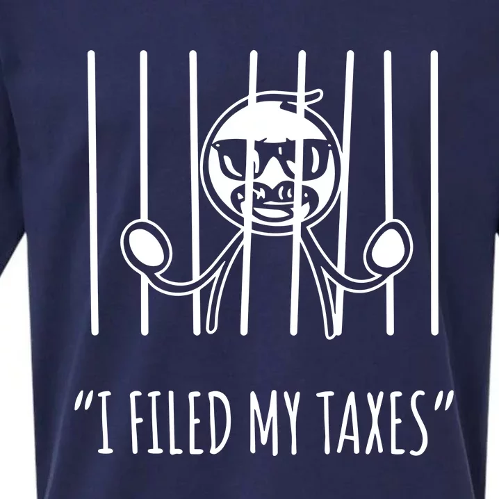 I Filed My Taxes Sueded Cloud Jersey T-Shirt