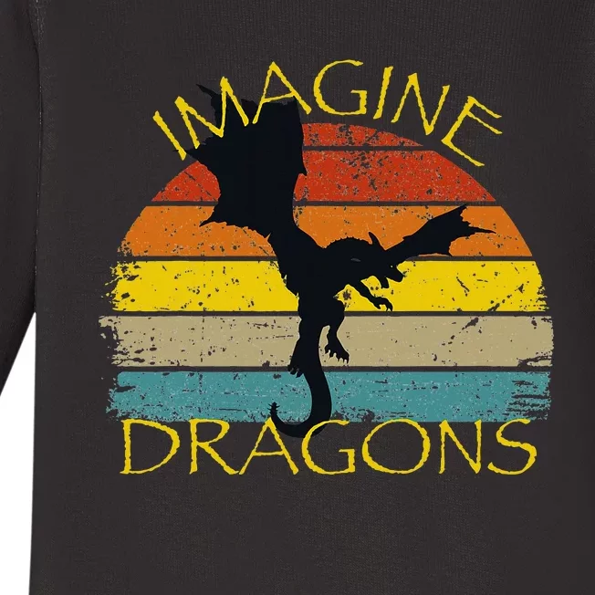 Imagine Fantasy Mythical Dragon Wings Baby Long Sleeve Bodysuit