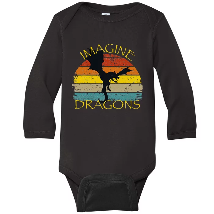 Imagine Fantasy Mythical Dragon Wings Baby Long Sleeve Bodysuit