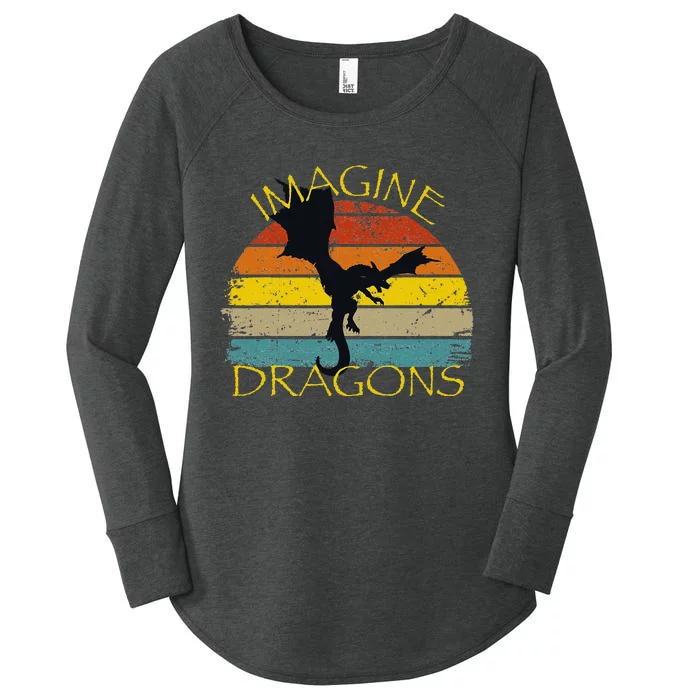 Imagine Fantasy Mythical Dragon Wings Women's Perfect Tri Tunic Long Sleeve Shirt