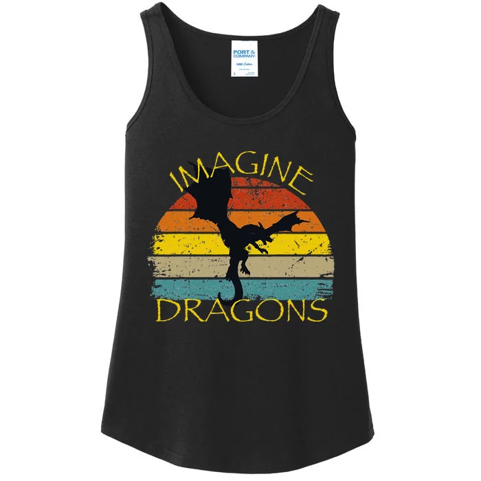 Imagine Fantasy Mythical Dragon Wings Ladies Essential Tank