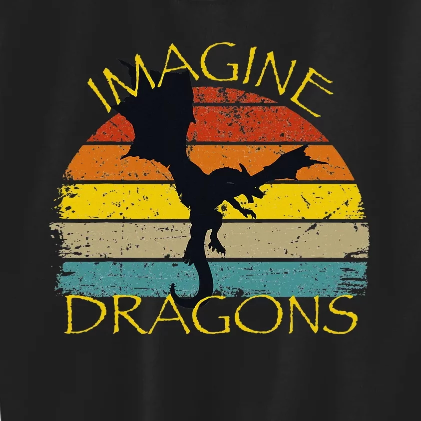 Imagine Fantasy Mythical Dragon Wings Kids Sweatshirt