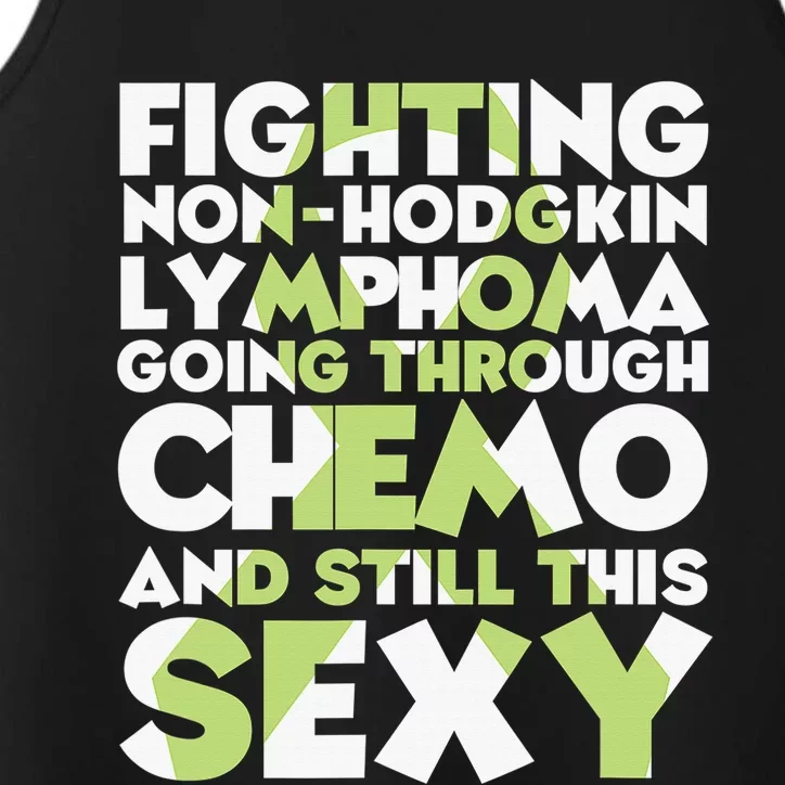 Inspirational Fighting Non-Hodgkin Lymphoma Chemo Patient Performance Tank