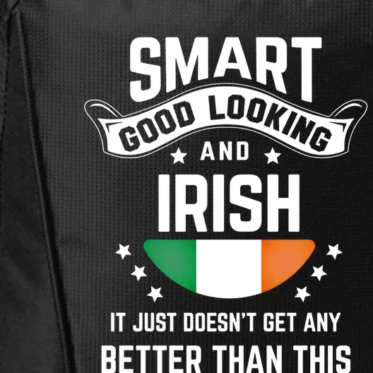 Irish Flag Native Pride Funny Ireland Irish Roots Gift City Backpack