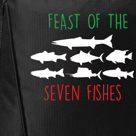 Italy Feast Of The Seven Fishes Italian Christmas Eve City Backpack