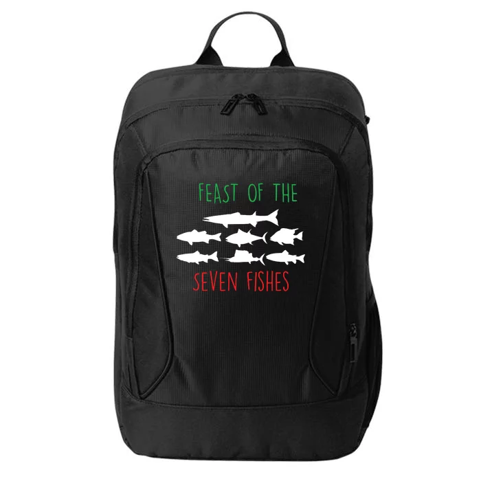 Italy Feast Of The Seven Fishes Italian Christmas Eve City Backpack