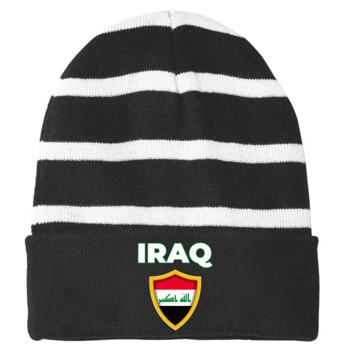 IraqIraq FlagFlag Of Iraq. Striped Beanie with Solid Band