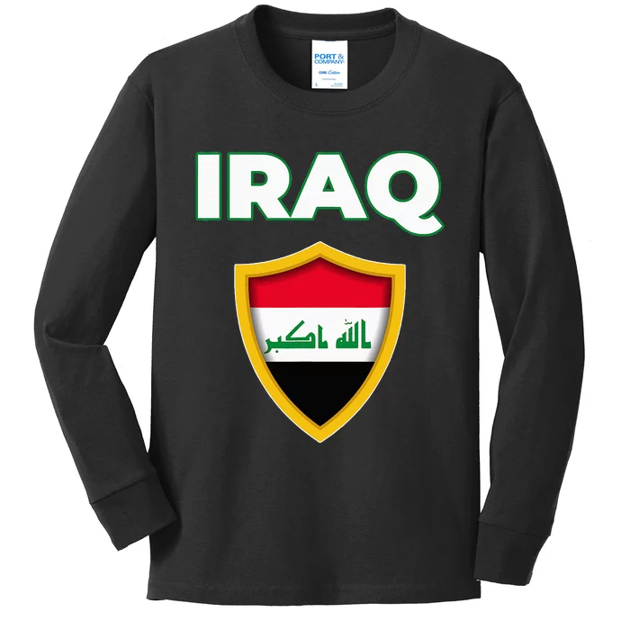 IraqIraq FlagFlag Of Iraq. Kids Long Sleeve Shirt