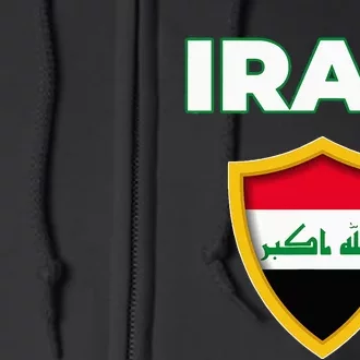 IraqIraq FlagFlag Of Iraq. Full Zip Hoodie