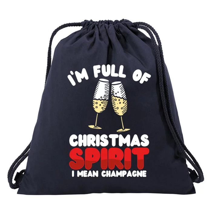 IM Full Of Christmas Spirit Sarcastic Gift Drawstring Bag