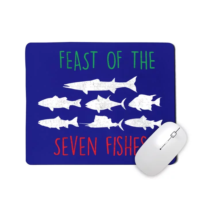 Italy Feast Of The Seven Fishes Italian Christmas Eve Funny Gift Mousepad