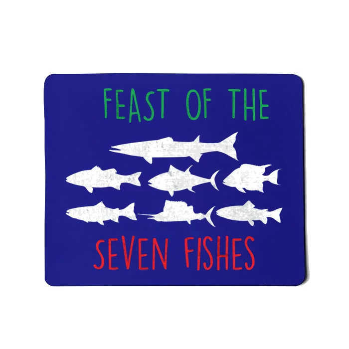 Italy Feast Of The Seven Fishes Italian Christmas Eve Funny Gift Mousepad