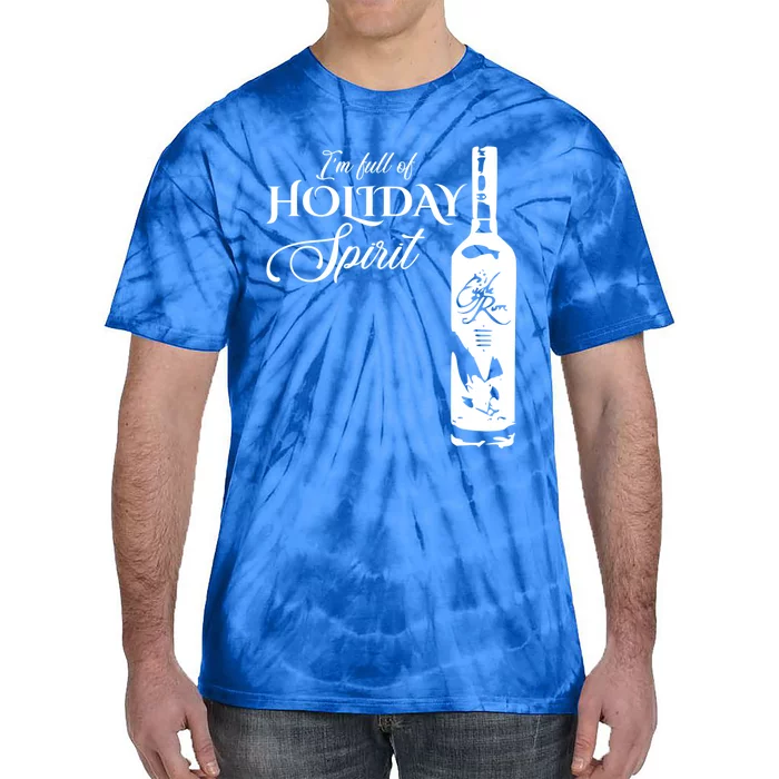 IM Full Of Holiday Spirit Bourbon Whiskey Funny Christmas Cute Gift Tie-Dye T-Shirt