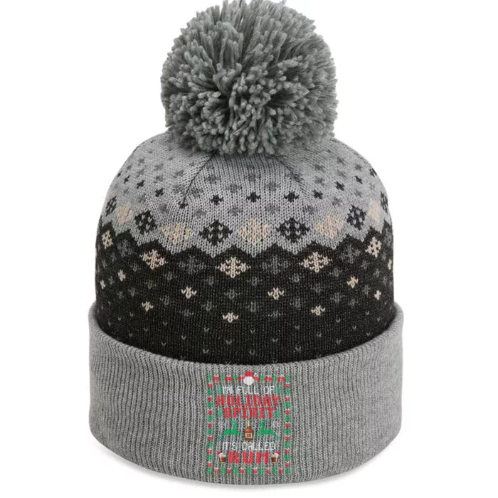 IM Full Of Holiday Spirit ItS Called Rum Christmas Cute Gift The Baniff Cuffed Pom Beanie