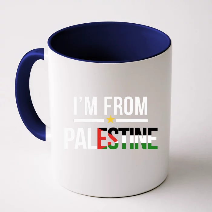 Im From Palestine | Free Palestine  Flag Palestine Front & Back Coffee Mug