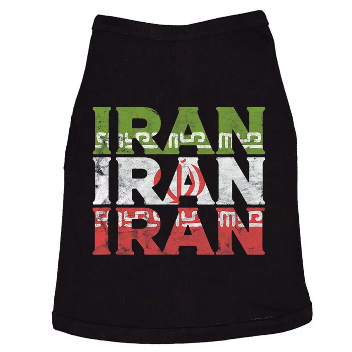 Iranian Flag Pride Iran Roots Women Gift Doggie Tank