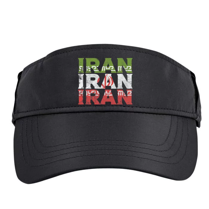 Iranian Flag Pride Iran Roots Women Gift Adult Drive Performance Visor