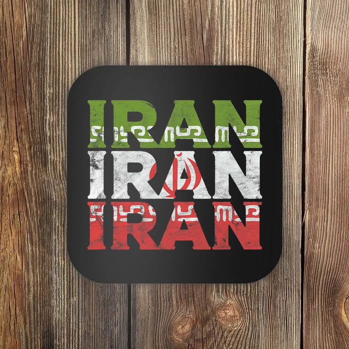 Iranian Flag Pride Iran Roots Women Gift Coaster