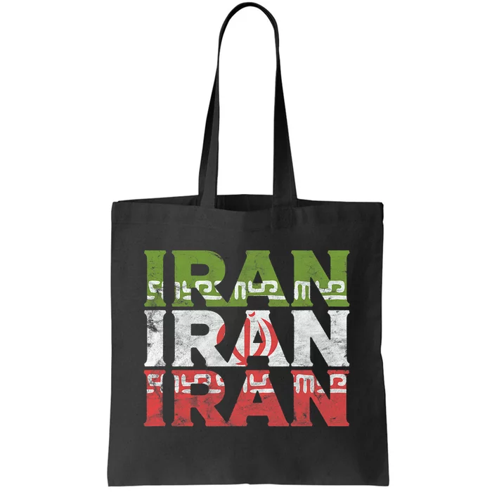 Iranian Flag Pride Iran Roots Women Gift Tote Bag