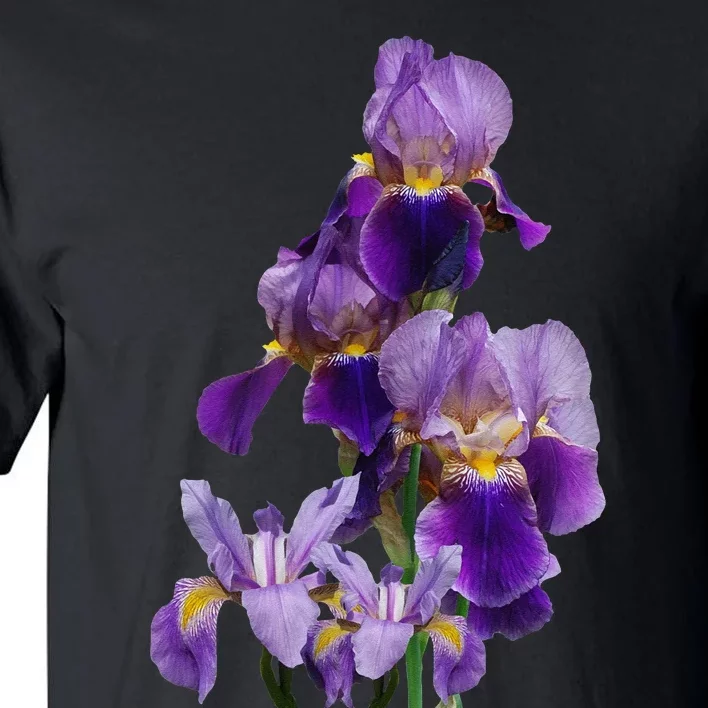 Irises Flower Plant Gardening Gardener Lover Tennessee Tall T-Shirt