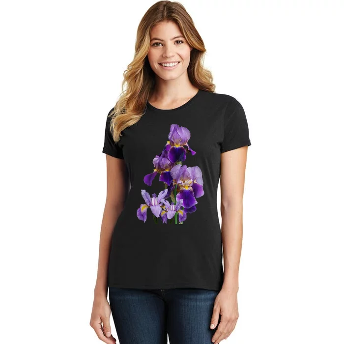 Irises Flower Plant Gardening Gardener Lover Tennessee Women's T-Shirt