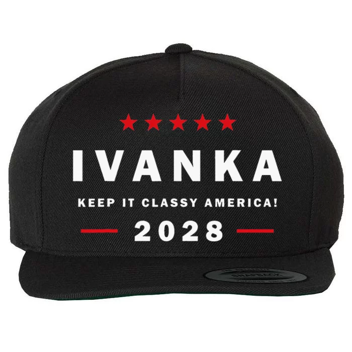 Ivanka for President in 2028 elections for political rallies Wool Snapback Cap