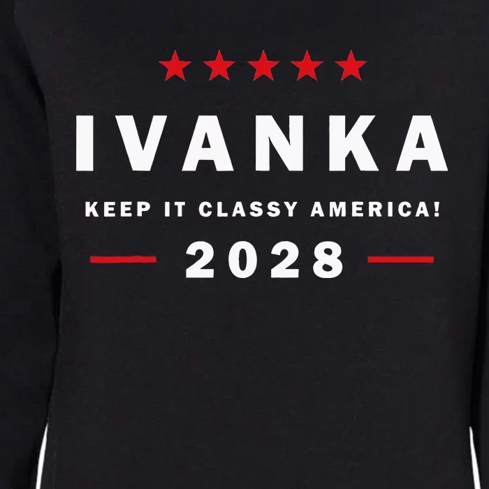 Ivanka For President In 2028 Elections For Political Rallies Womens California Wash Sweatshirt