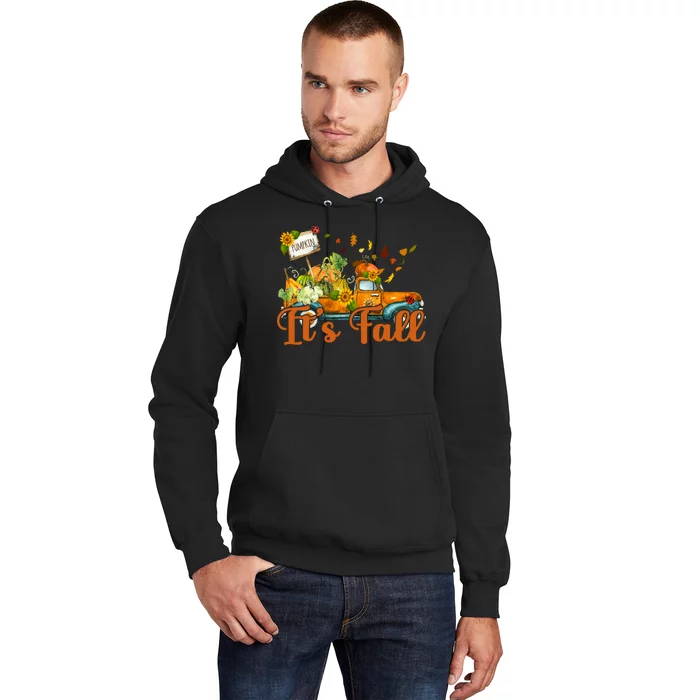 Its Fall Pumpkin Vintage Truck Hoodie