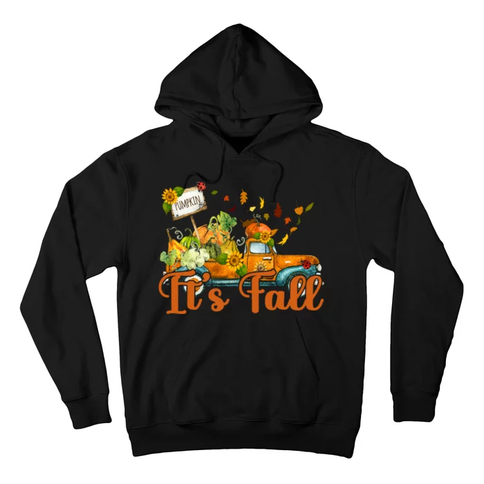 Its Fall Pumpkin Vintage Truck Hoodie